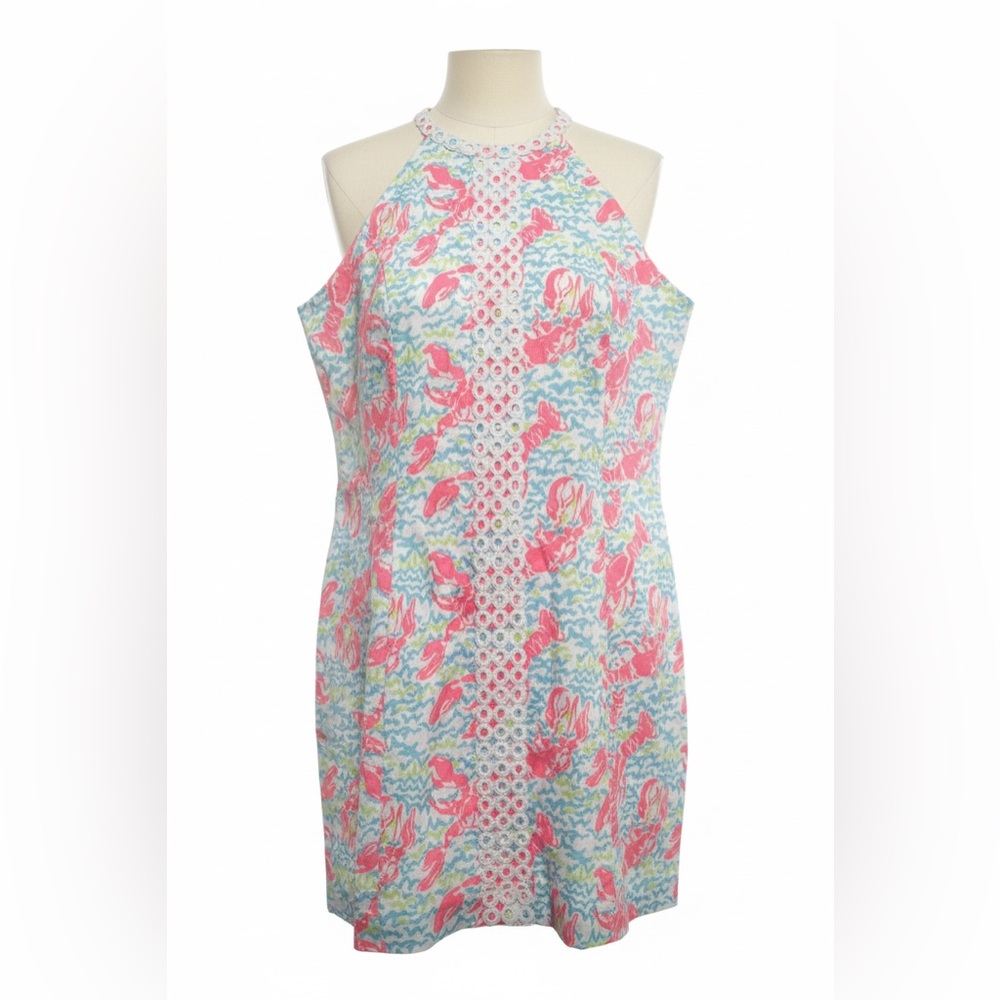 Lilly Pulitzer Pearl Shift Pop Up Lobstah Roll womens size 16 nwt - Picture 3 of 8